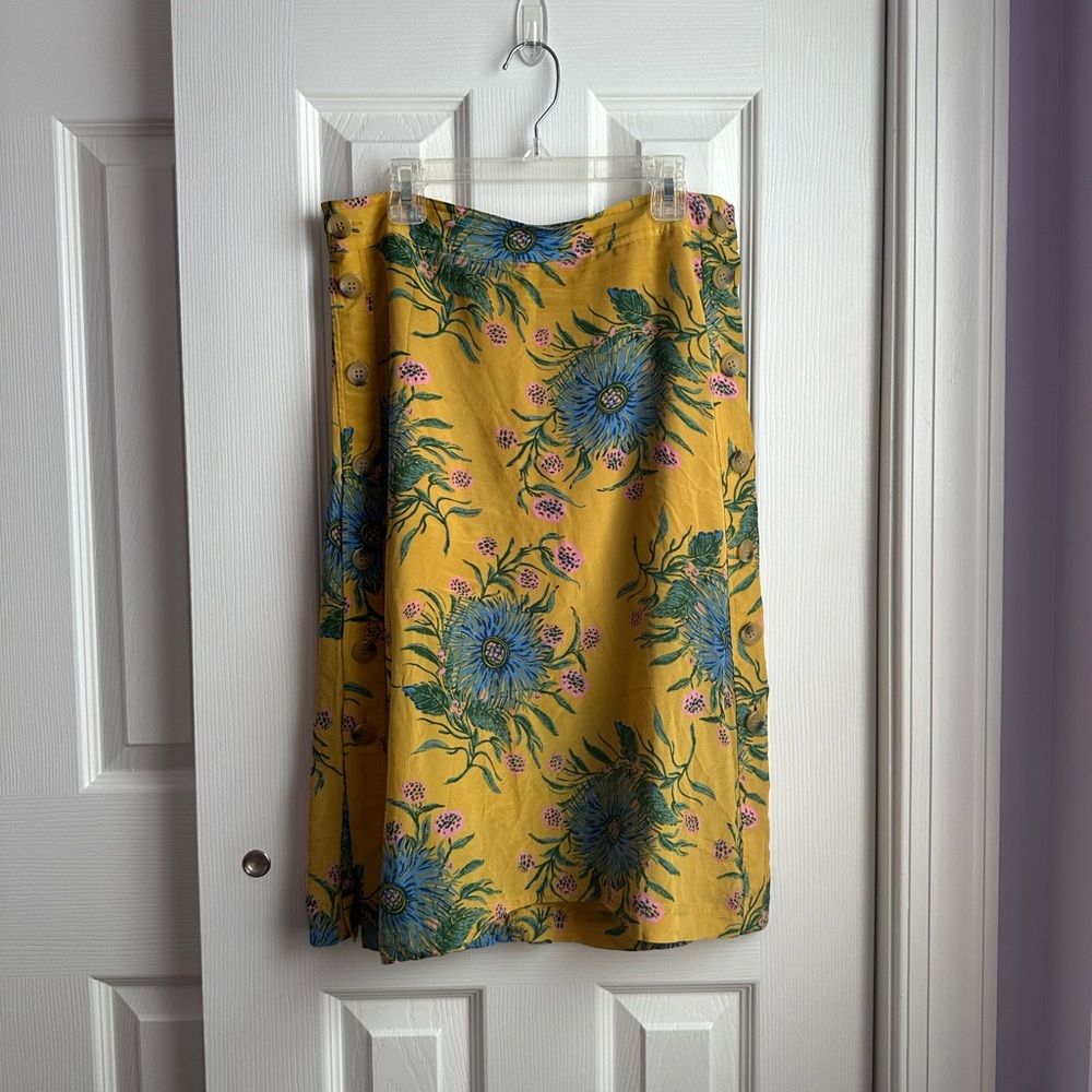 Madewell Silk Midi Skirt